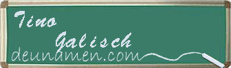 Tino Galisch Visitenkarte